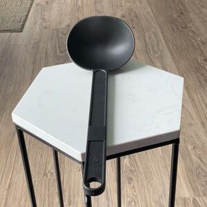 T-Fal Canada Nylon Black Ladle Dipper Soup Serving Spoon Non Stick Wide 13” Long